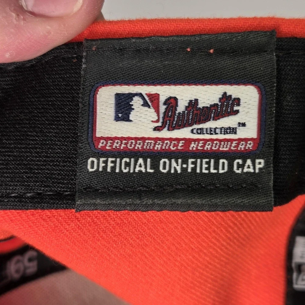 Miami Marlins Hat MLB Baseball Cap‎ Mens 7 1/2 Orange Fitted New Era 59FIFTY